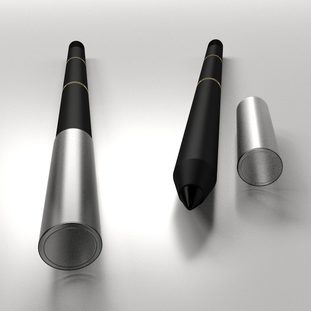 Eyeliner Pencils 3D model_1
