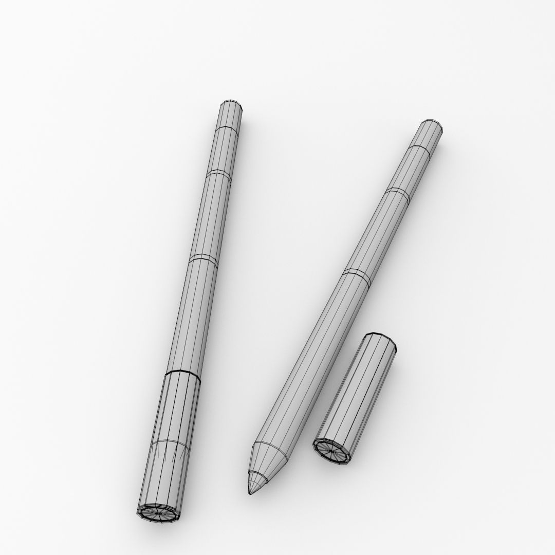 Eyeliner Pencils 3D model_4