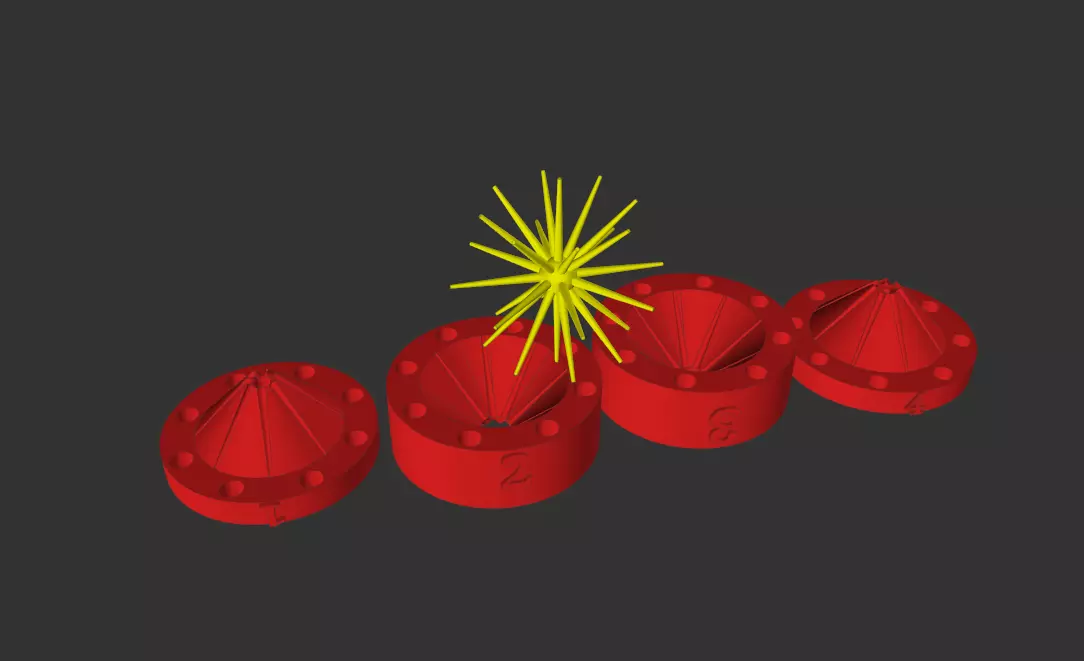 Urchin-style bait 4in v2 Leg length 72 mm 3D print model