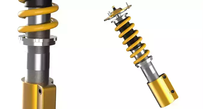 Coilovers for audi 3D model