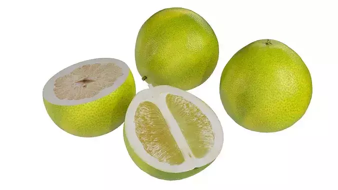 Pomelo Fruit Low-poly 3D model