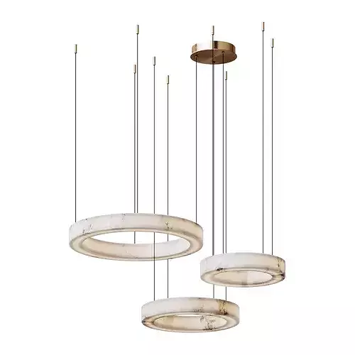  1541 Alabaster Pendant Light Rings By Elsahomeandbeauty
