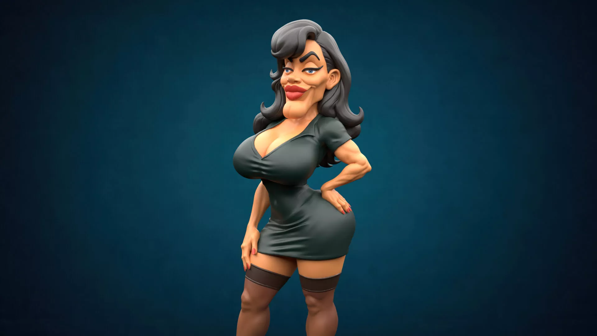 Sugar Mommy Figure 3D Printable Model 3D print model