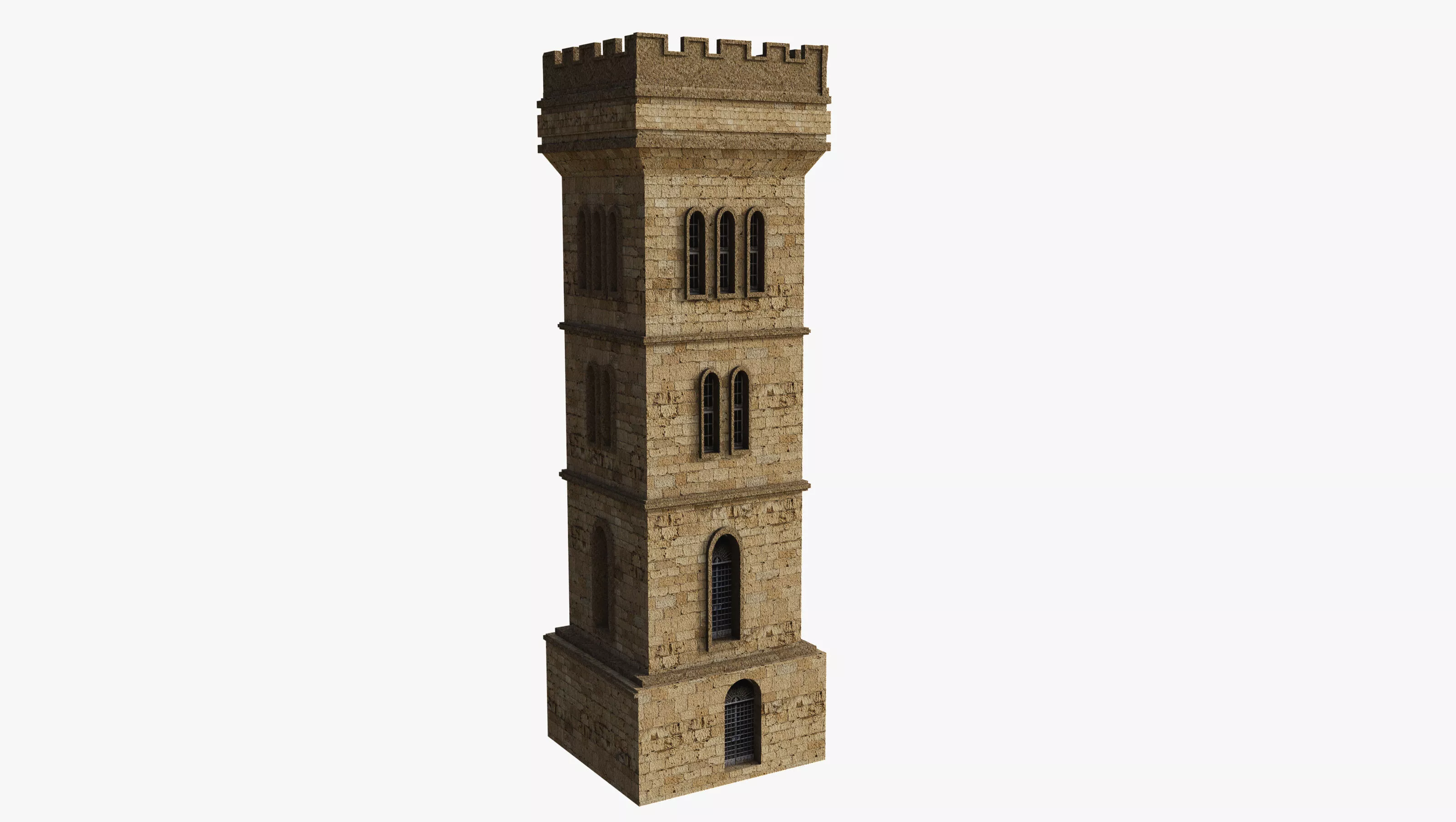 Tower Castle Free 3D model