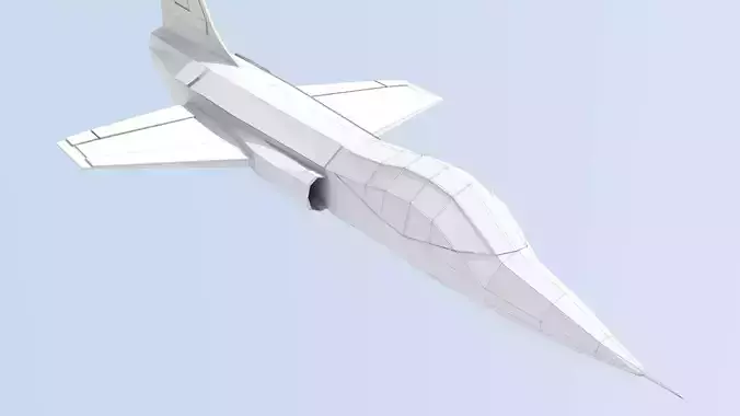 XF-104 fighter jet in sky