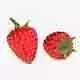 Raspberry Fruit Low-poly 3D model 7