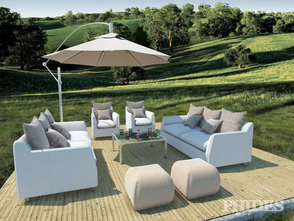 Patio 1 table and chairs 3D model_0