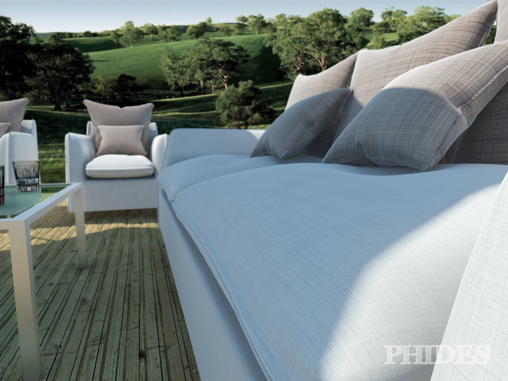 Patio 1 table and chairs 3D model_1