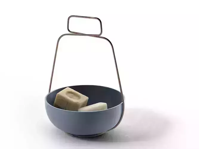 Savon De Marseille Soaps with Muselet Bowl 3D model