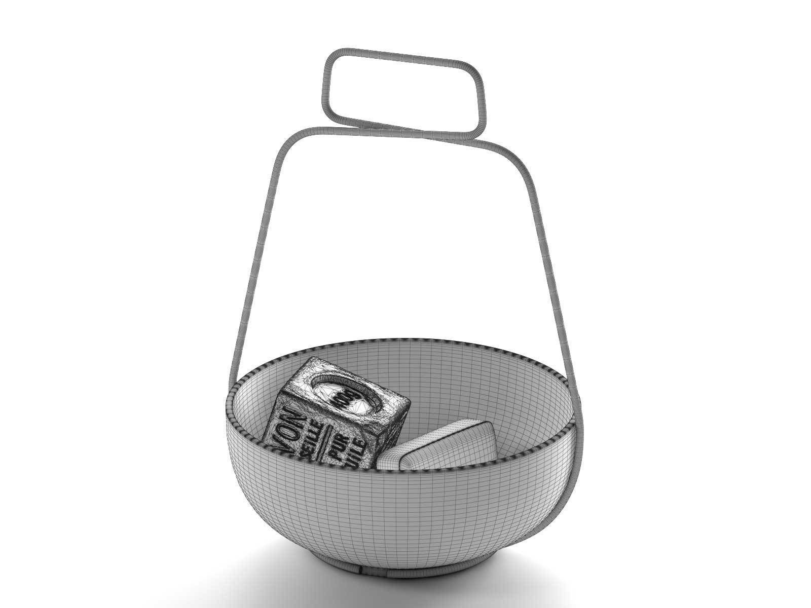 Savon De Marseille Soaps with Muselet Bowl 3D model_3