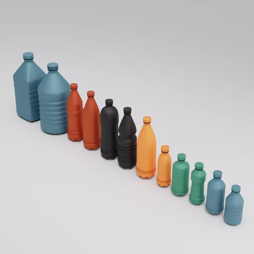 Ultimate Modern Plastic Bottle Pack 3D print model