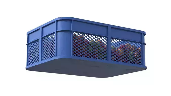 Surinam Cherry Plastic Crate Low-poly 3D model 5