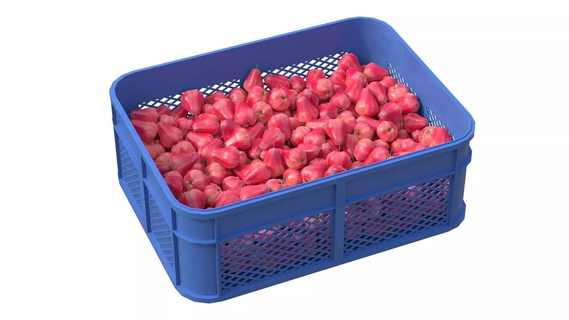 Water Java Apple Plastic Crate Low-poly 3D model