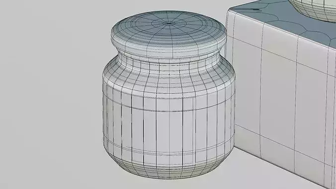 Jam Jars 3D model 6