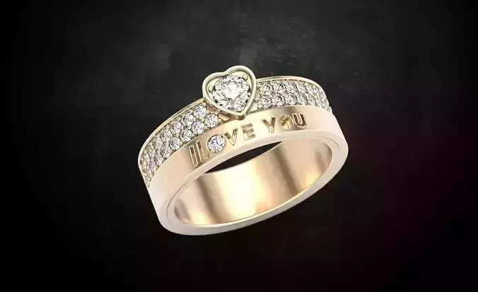 Ring with stones for girls
