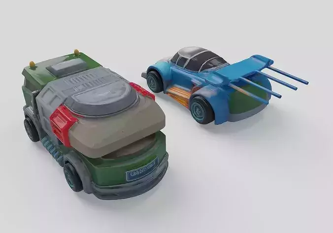 cyber car collection 3D model 5