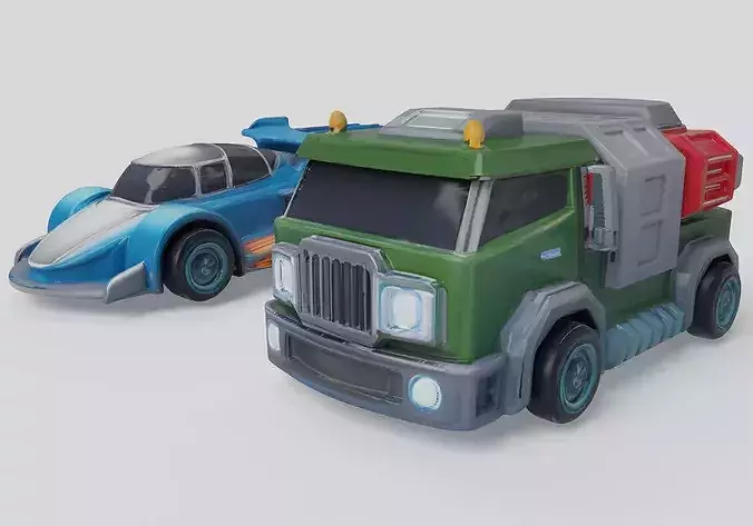 cyber car collection 3D model