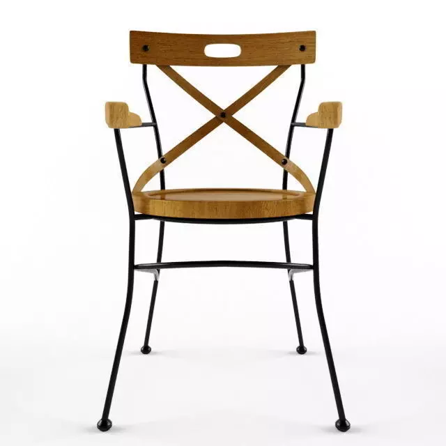 CHAIR wooden with frame Free 3D model