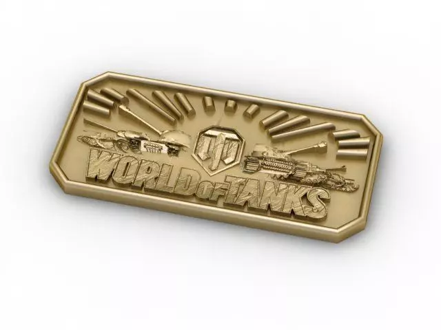 Pendant world of tanks badge 3D print model