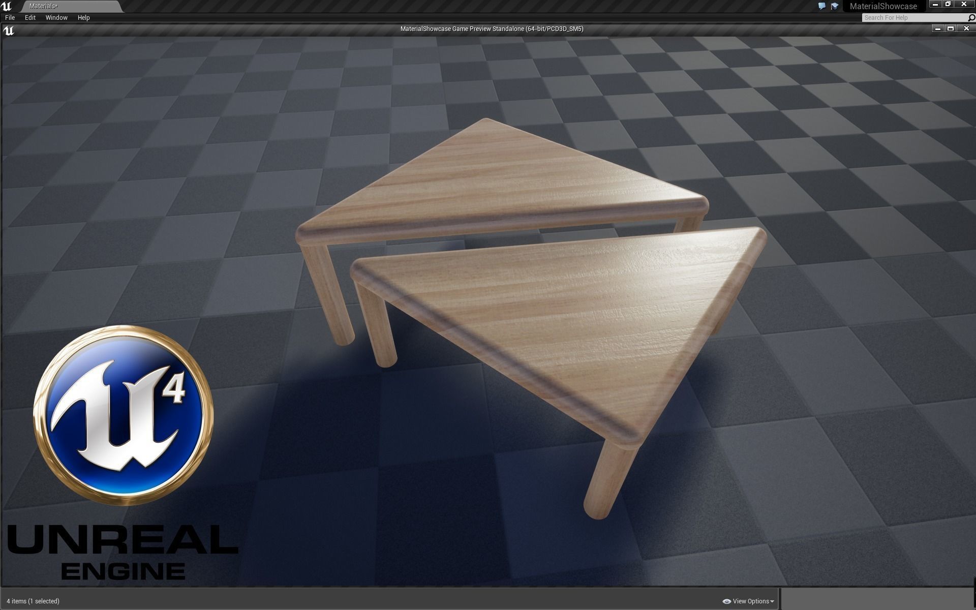 Coffee Tables Low-poly 3D model_9