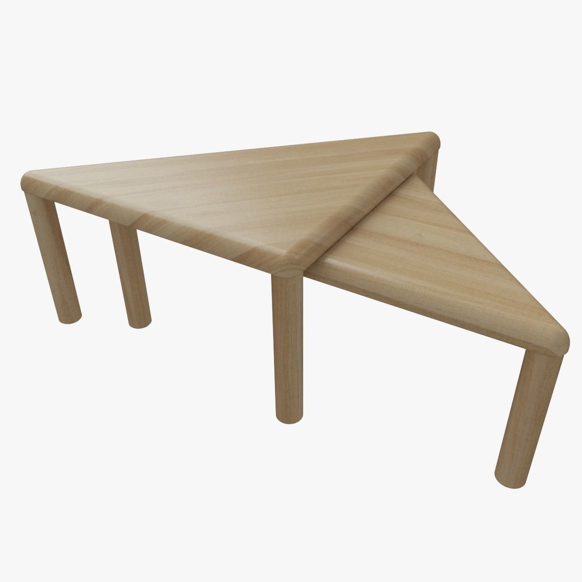 Coffee Tables Low-poly 3D model_1