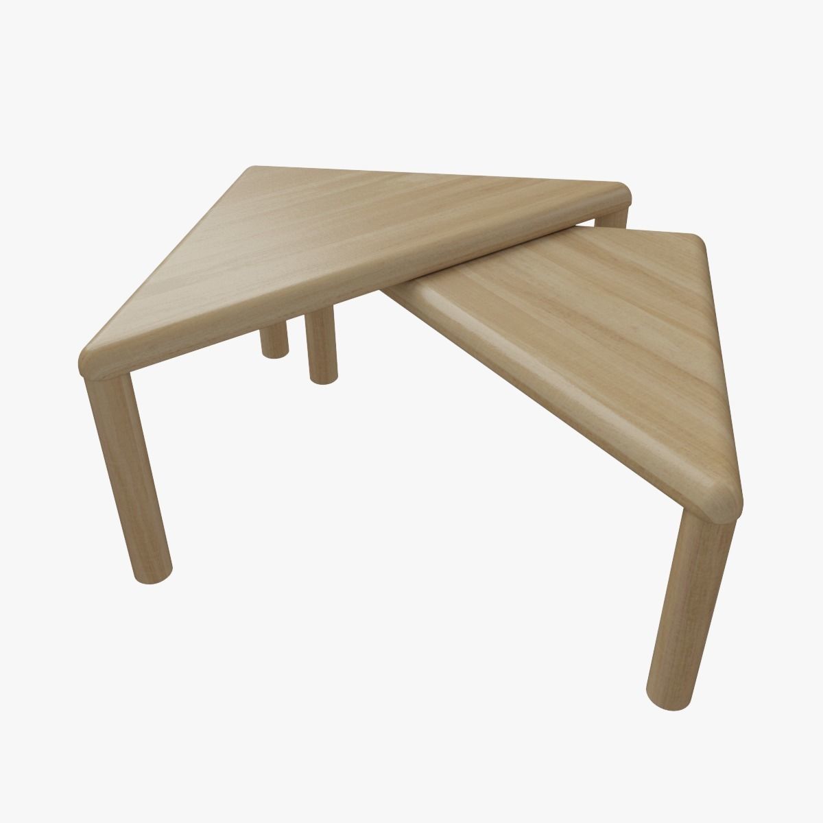Coffee Tables Low-poly 3D model_3