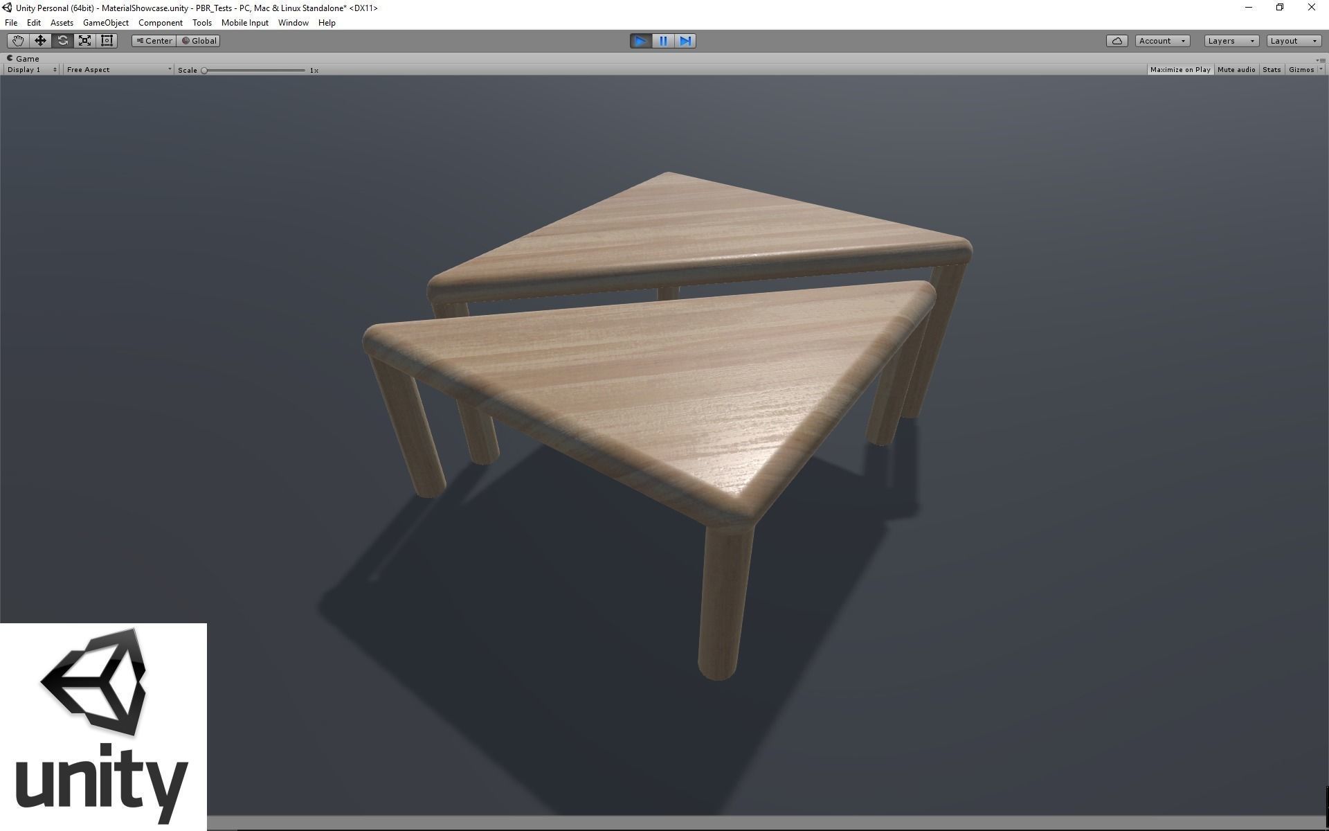 Coffee Tables Low-poly 3D model_8