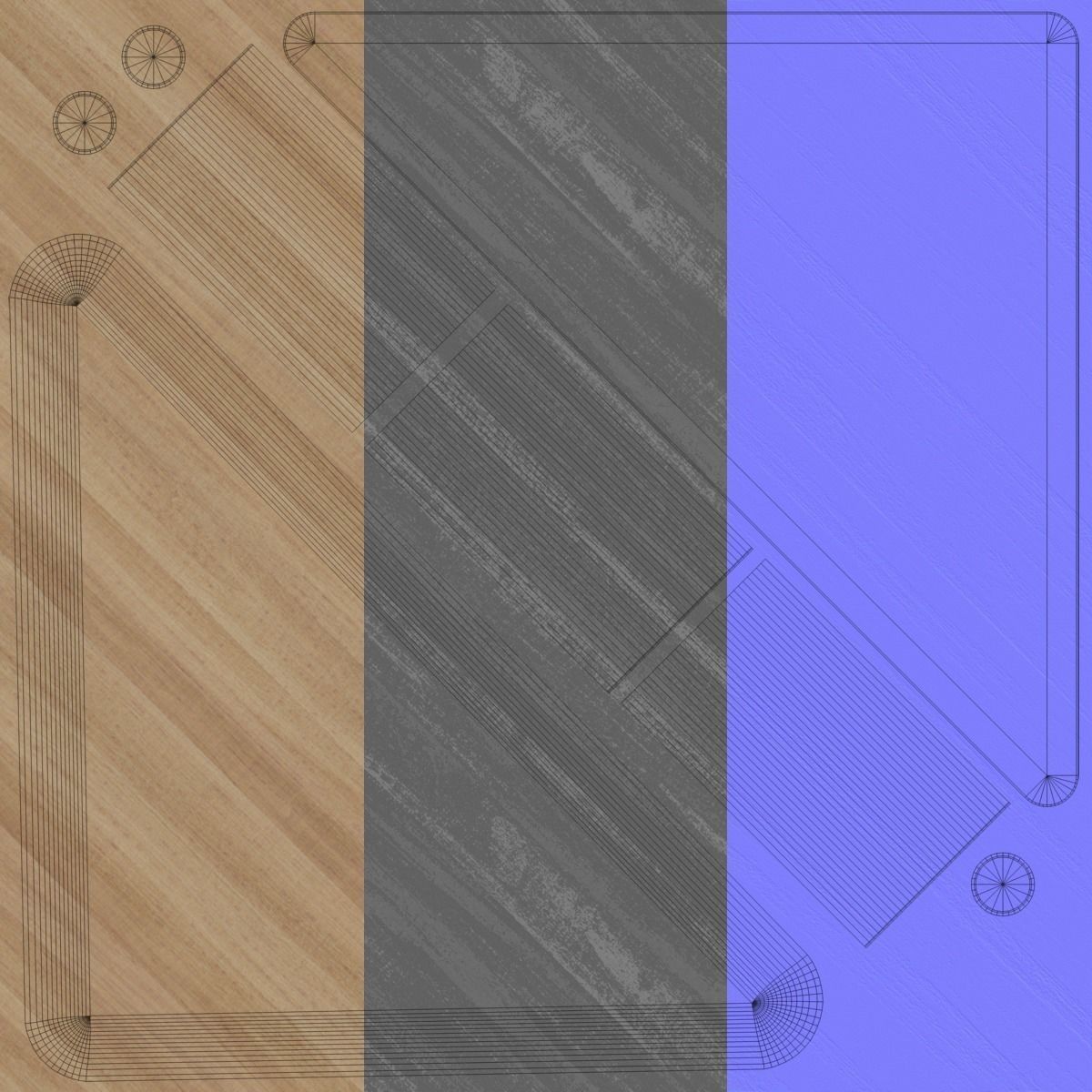 Coffee Tables Low-poly 3D model_7