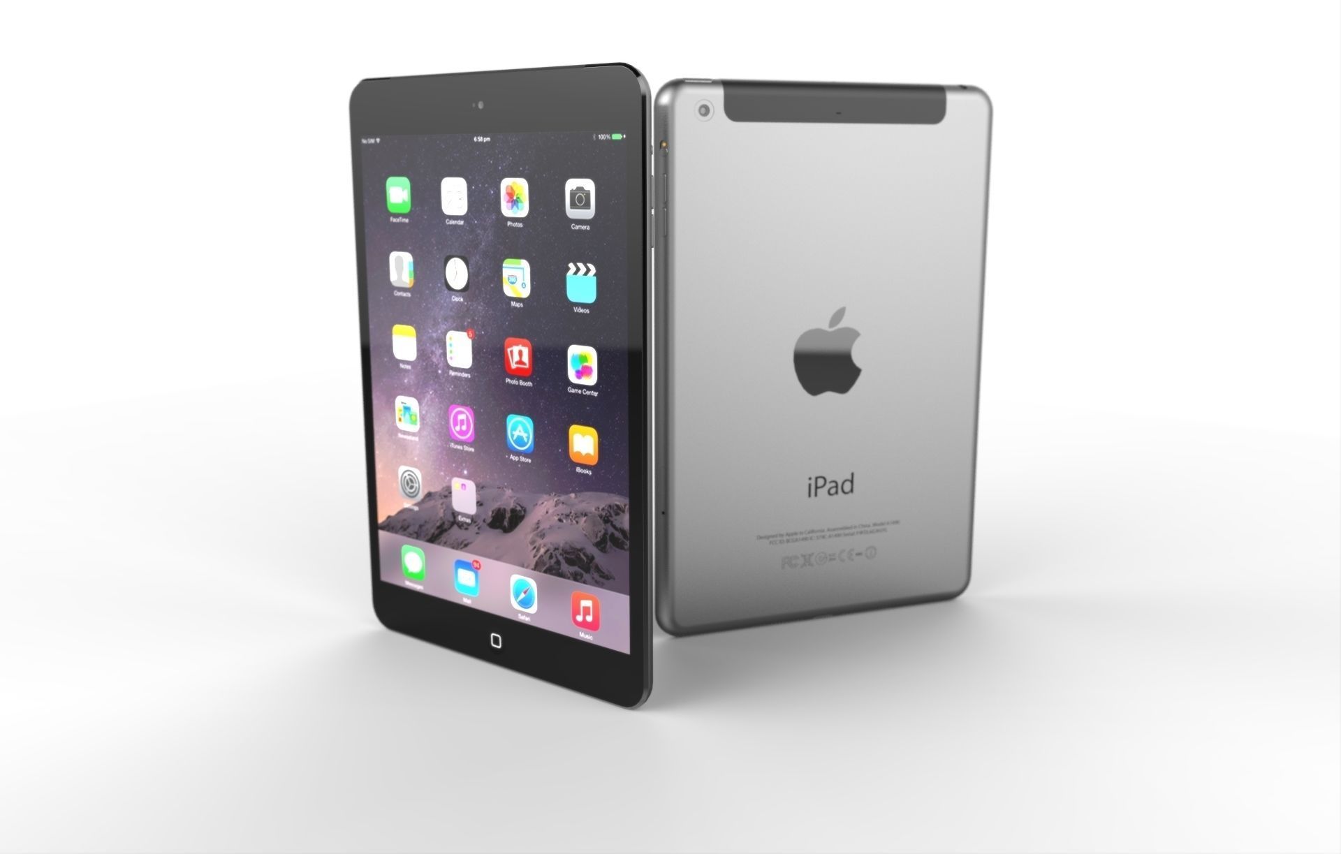 iPad Mini 2nd Generation 3D model_1