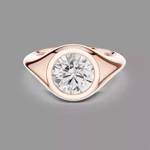 Round Solitaire Diamond Ring 