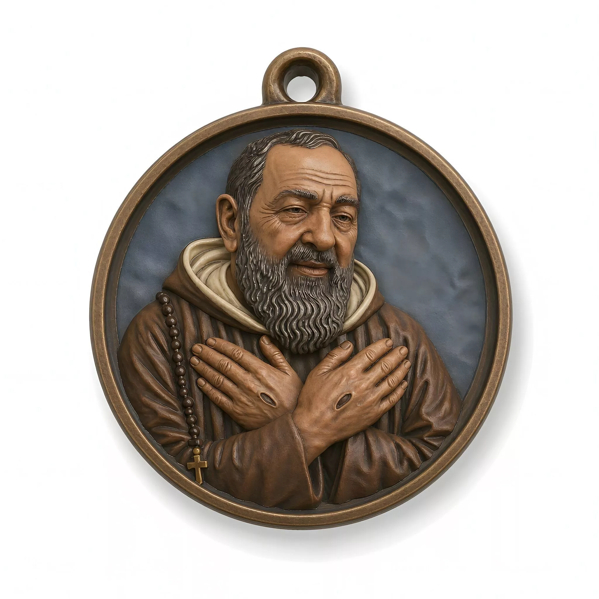 Saint Padre Pio Medal 3D Print Model 3D print model