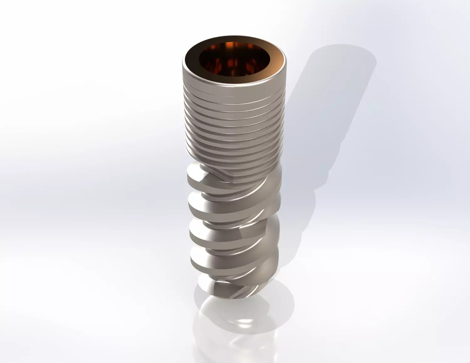 Dental implant ROOTT Rootform 5rev titanium 3D model