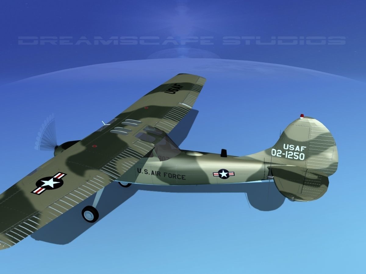 Cessna O-1E L-19 Bird Dog USAF 4 3D model_8