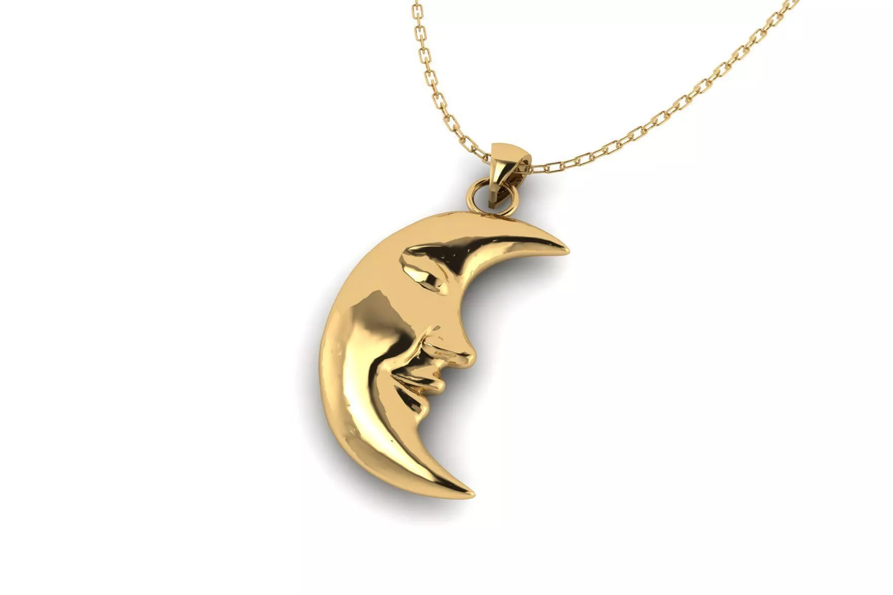 Moon Pendant 090 3D print model
