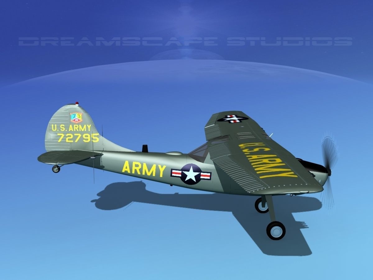Cessna O-1E L-19 US Army 1 3D model_4