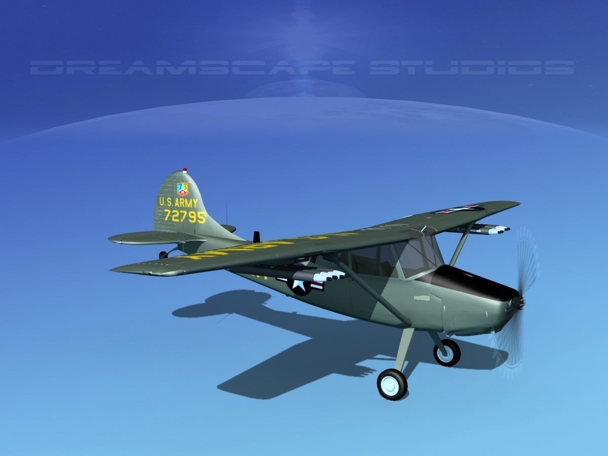 Cessna O-1E L-19 US Army 1 3D model_3