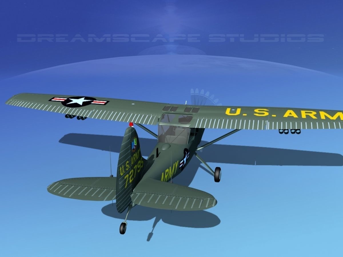 Cessna O-1E L-19 US Army 1 3D model_6