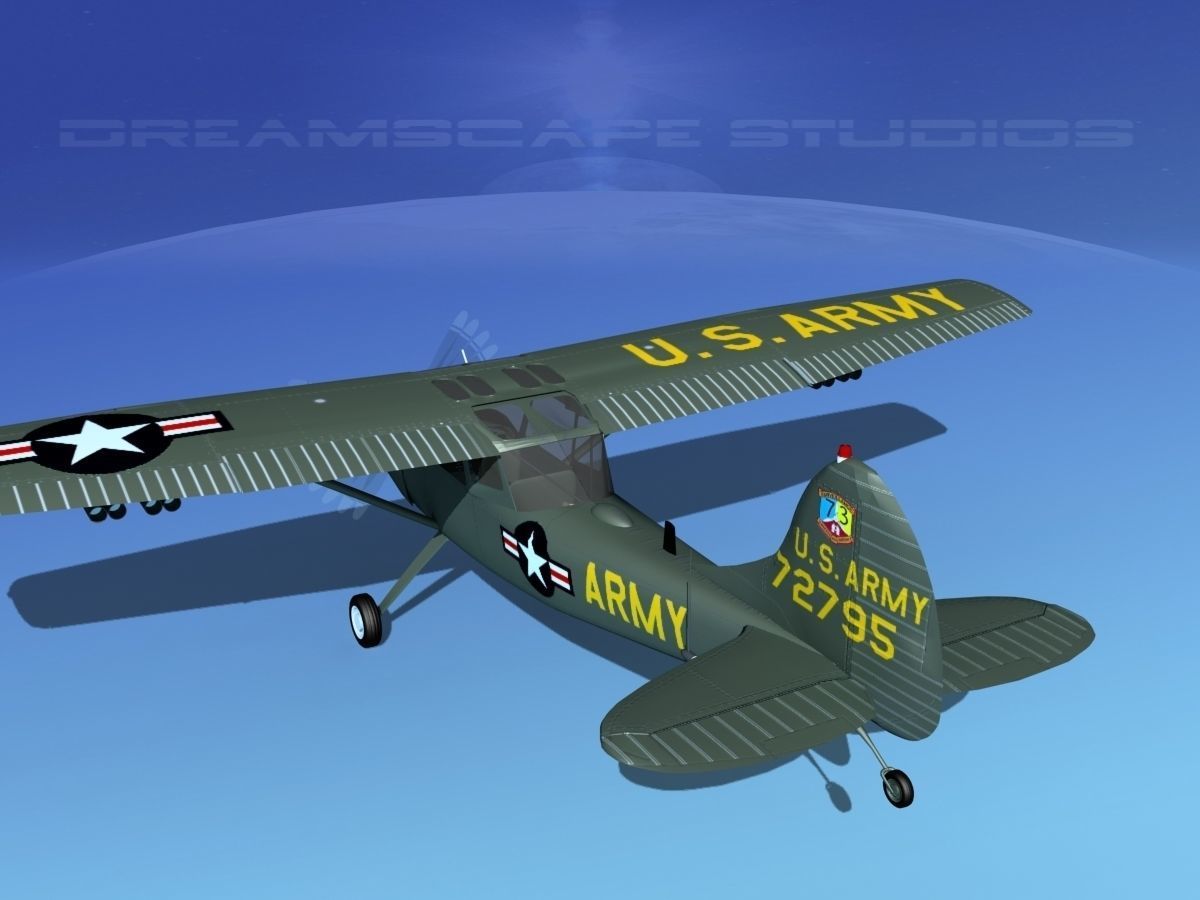 Cessna O-1E L-19 US Army 1 3D model_9