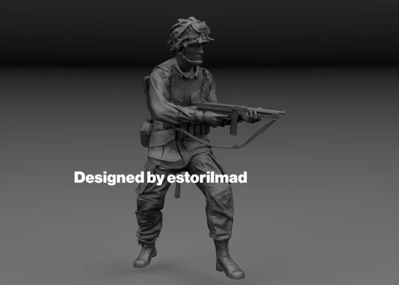 WW2 PARACAIDISTAS AMERICANOS 101 EN CARENTAN v1 3D print model