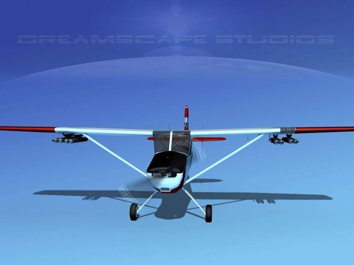 Cessna O-1E L-19 US Army 3 3D model_1