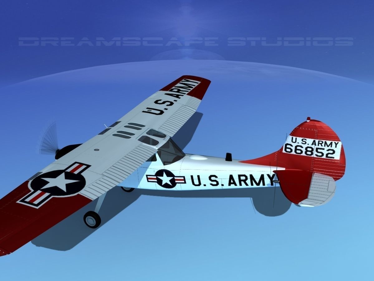 Cessna O-1E L-19 US Army 3 3D model_8