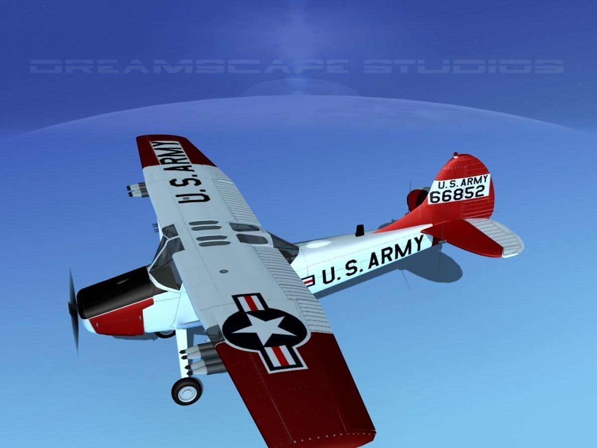 Cessna O-1E L-19 US Army 3 3D model_9