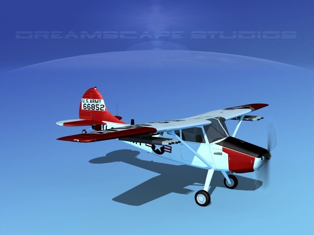 Cessna O-1E L-19 US Army 3 3D model_3