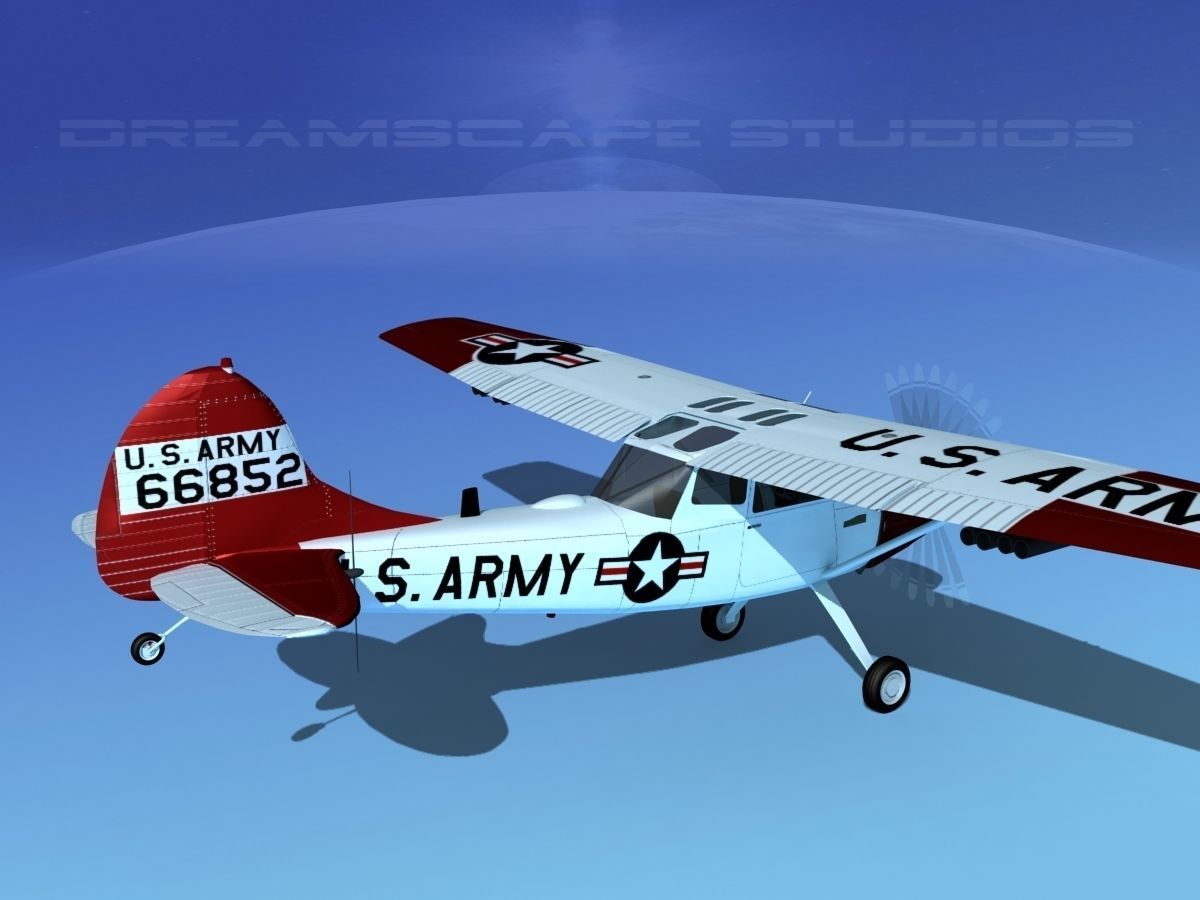 Cessna O-1E L-19 US Army 3 3D model_5