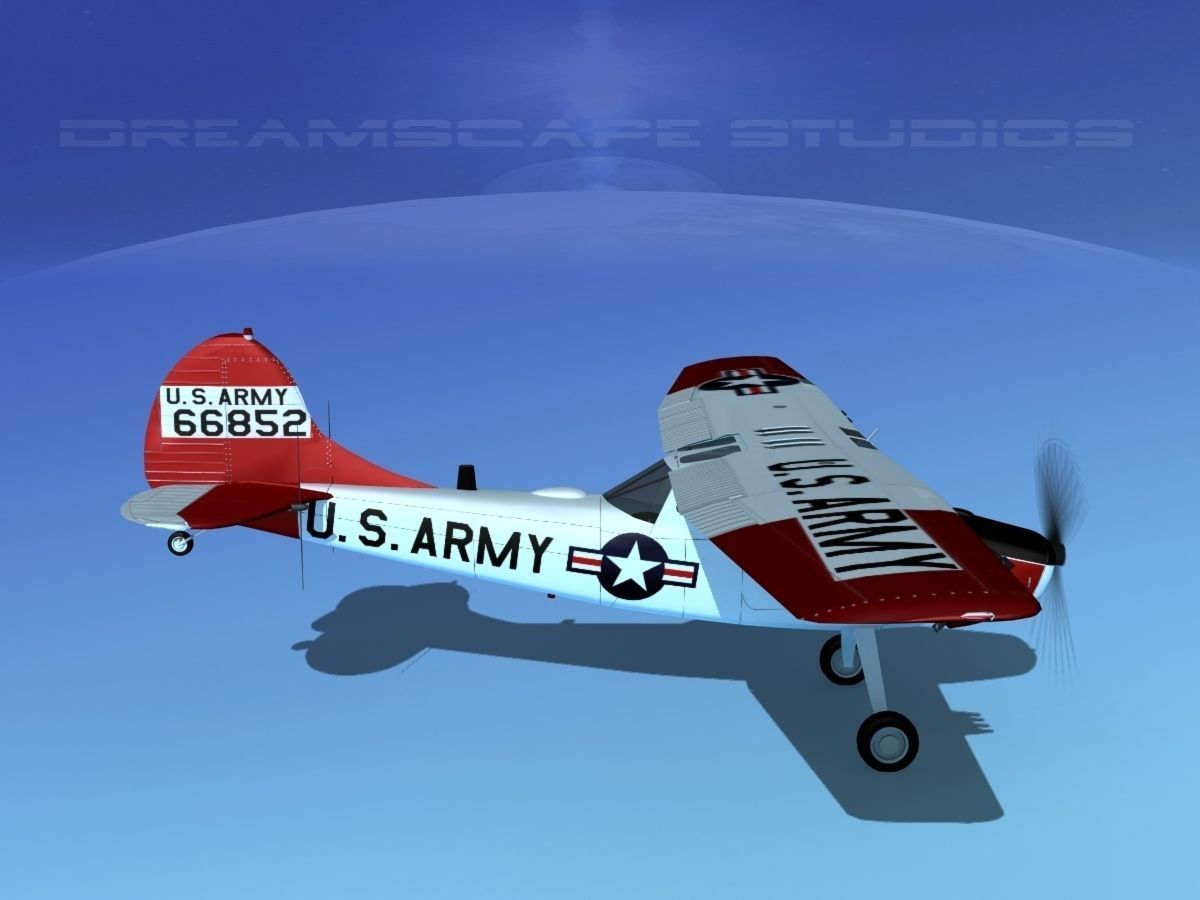 Cessna O-1E L-19 US Army 3 3D model_4