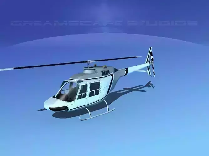 Bell 206 JetRanger V01 3D model