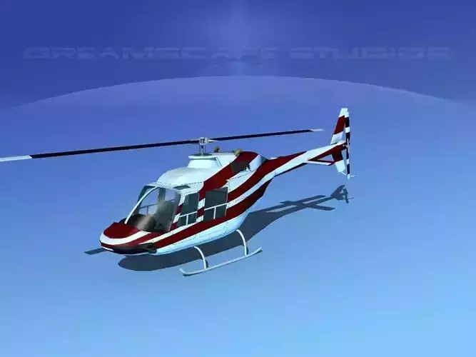 Bell 206 JetRanger V02 3D model