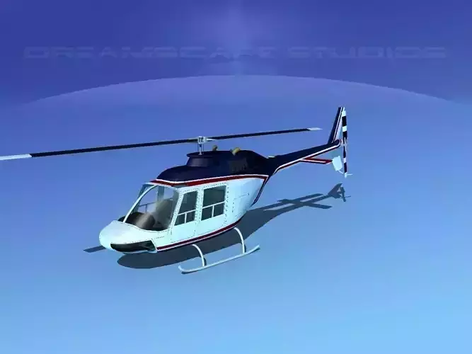 Bell 206 JetRanger V03 3D model