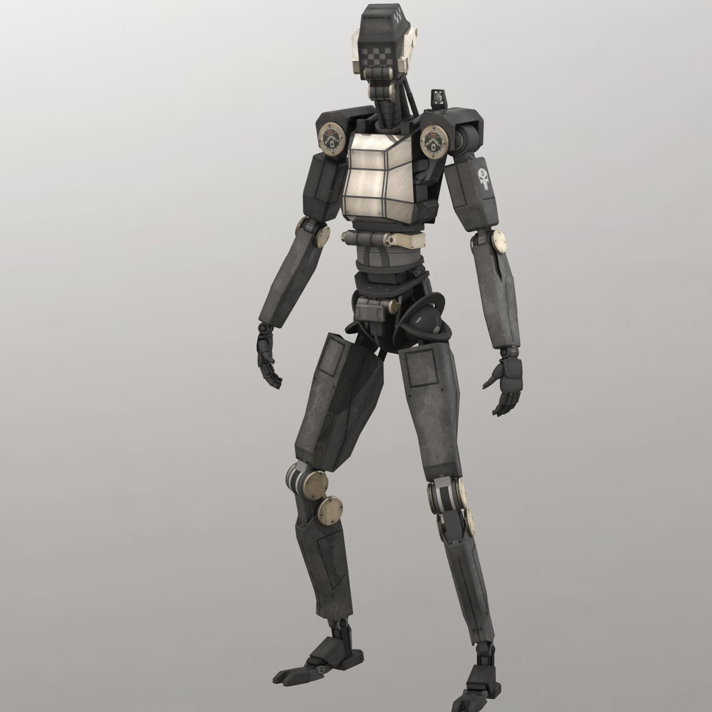 Sentinel Bot Rigged 3D model_3
