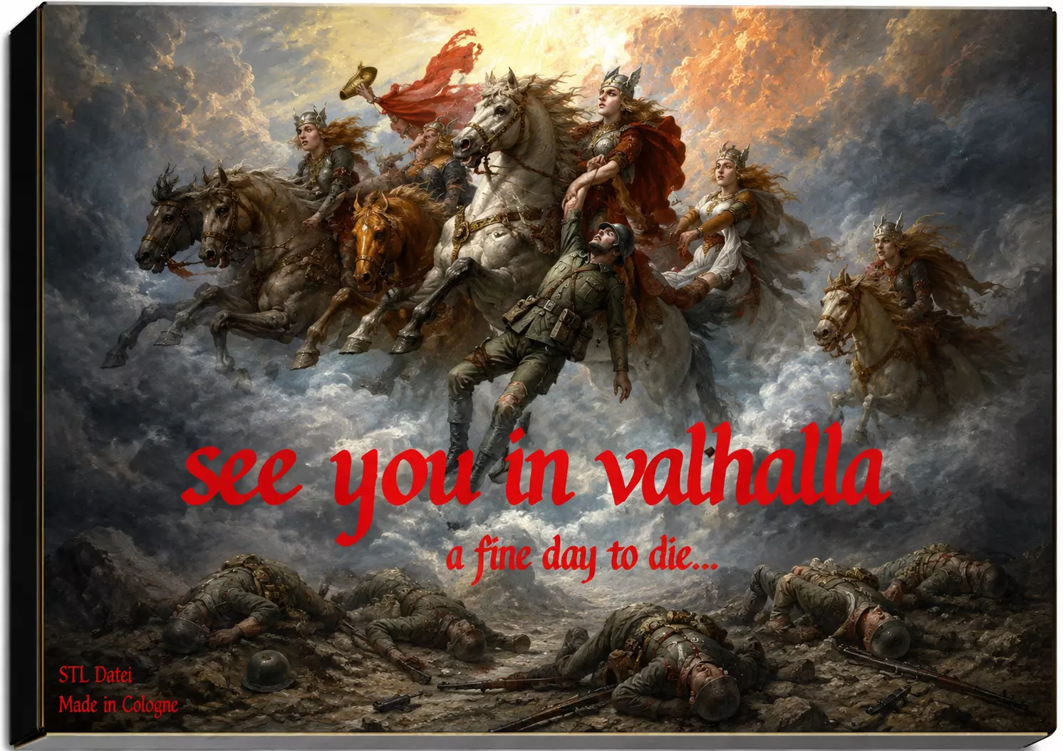 See You in Valhalla Fallen Heroes Diorama Set 3D print model